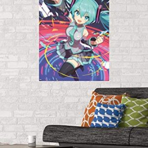 Trends International Hatsune Miku-Fist Wall Poster, 22.375" x 34", Premium Unframed Version