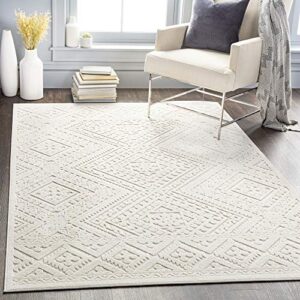artistic weavers ivor outdoor textured area rug,5’3″ x 7’3″,cream