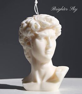 david sculpture candle by brighter sky|natural wax|candle decor|gift for her|cute candle|candle ideas|wax melts|pillar candle|candle holder|candle gift|sculpture|decorative candle|home decor