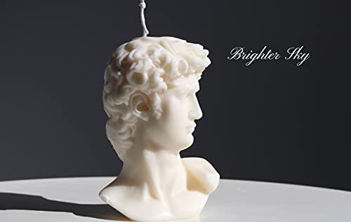 David Sculpture Candle by Brighter Sky|Natural Wax|Candle Decor|Gift for Her|Cute Candle|Candle Ideas|Wax Melts|Pillar Candle|Candle Holder|Candle Gift|Sculpture|Decorative Candle|Home Decor