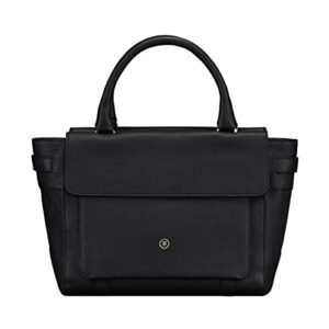 Maxwell Scott | Womens Luxury Leather Small Tote Bag Purse | The Paluzza | Handmade In Italy | Black Pebbled