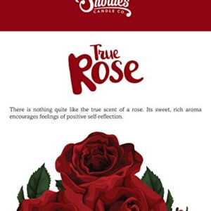 Shortie's Candle Company True Rose Soy Wax Melts - Natural - Made with 100% Soy and Essential Fragrance Oils - Phthalate & Paraffin Free, Vegan, Non-Toxic