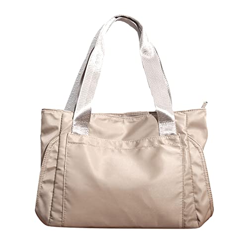 JJDreams Tote Bag Casual Shoulder Bag Top Handle Handbag Daily Travel Bag For Women,Beige