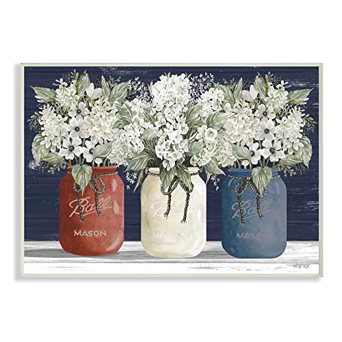 Stupell Industries Americana Floral Bouquets Rustic Flowers Country Pride, Designed by Cindy Jacobs Art, 10 x 15, Wall Plaque