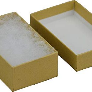 JPB Kraft Cotton Filled Jewelry Box #21 (Case of 100) 2.5 inches x 1.5 inches