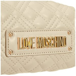 Love Moschino Mini Quilted Pouch, White