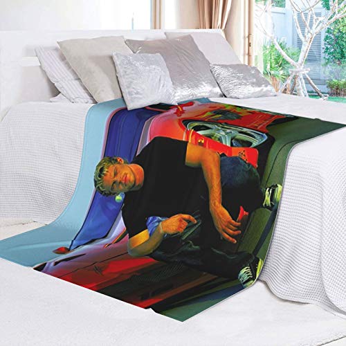 Paul Walker 3D Printing Poster Blanket Flannel Super Soft Blanket Warm Air Conditioning Throw Blanket for Couch Sofa Travelling 80"x60"