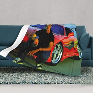 Paul Walker 3D Printing Poster Blanket Flannel Super Soft Blanket Warm Air Conditioning Throw Blanket for Couch Sofa Travelling 80"x60"