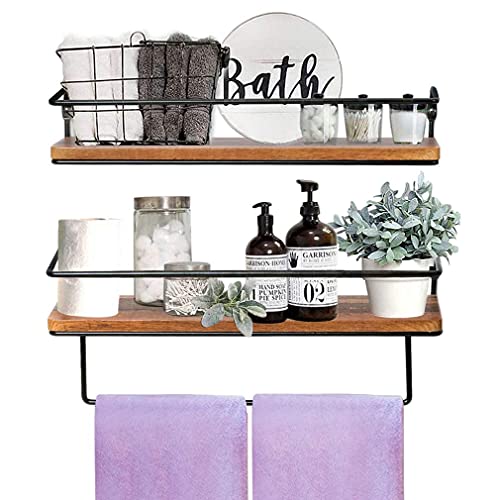 QEEIG Floating Shelves for Bathroom Bundle (Contains 2 Items)