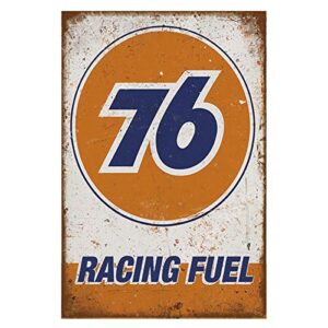 Tin Signs 4 Pieces Reproduction Vintage, Gas Oil Car Metal Signs for Garage Man Cave Bar, Retro Wall Decor, 8x12 Inches (76)