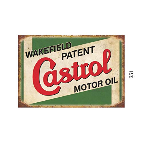 Tin Signs 4 Pieces Reproduction Vintage, Gas Oil Car Metal Signs for Garage Man Cave Bar, Retro Wall Decor, 8x12 Inches (76)