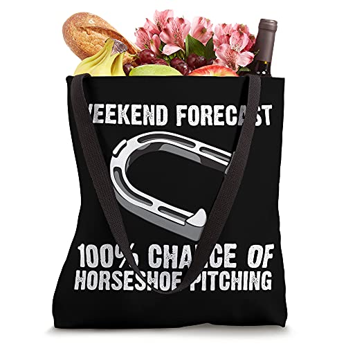 Funny Horseshoe Pitching Gift Men Women Horseshoe Pitchers Tote Bag