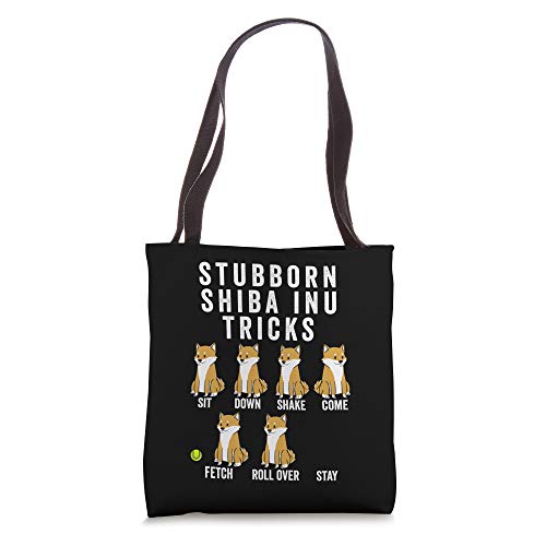 Stubborn Shiba Inu Tricks Dog Tote Bag