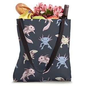 Axolotl Fish Pet Animal Water Sea Ocean White-Axolotl Lizard Tote Bag