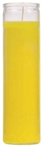 Prayer Candles - Red Yellow Blue White Wax Candle (4 Pack) Great for Sanctuary, Vigils Blessings and Prayers - Unscented Glass Jars Candle Set - Jar Candles - Bulk Colors Spiritual Religious Church