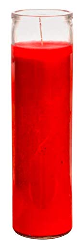 Prayer Candles - Red Yellow Blue White Wax Candle (4 Pack) Great for Sanctuary, Vigils Blessings and Prayers - Unscented Glass Jars Candle Set - Jar Candles - Bulk Colors Spiritual Religious Church