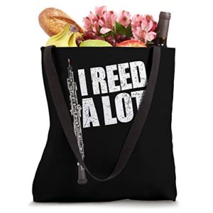 I Reed A Lot Oboe Player Funny Oboes Music Gift Tote Bag