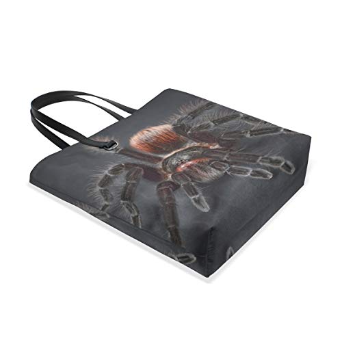 Canvas Tote Bag for Women Purse Shoulder Handbags Large Shopping Bags Spider Tarantula Arachnophobia Insect Hairy Macro