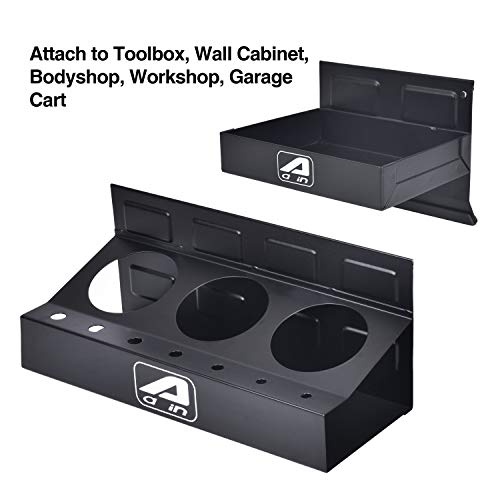 Aain Magnetic Toolbox Tray Set, Tool Box holder Accessories for Tool Organizer,Garage Storage, 2 Trays, Can Caddy, Paper Towel & Screwdriver Holder (A049)