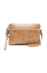 frye womens melissa wristlet crossbody, beige, one size us