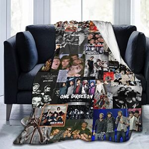 hagpova 1d one direction blanket micro fleece throw blanket soft cozy blankets for bed couch living room 50 x 60 inch