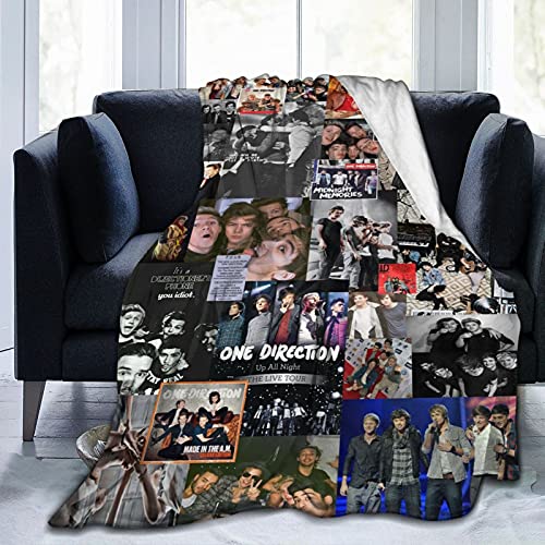 HAGPOVA 1D One Direction Blanket Micro Fleece Throw Blanket Soft Cozy Blankets for Bed Couch Living Room 50 X 60 Inch