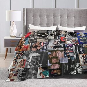 HAGPOVA 1D One Direction Blanket Micro Fleece Throw Blanket Soft Cozy Blankets for Bed Couch Living Room 50 X 60 Inch