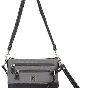 Stone Mountain Bonded Leather Charluzzo Handbag One Size Grey