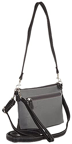 Stone Mountain Bonded Leather Charluzzo Handbag One Size Grey