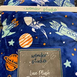 Décor&More Out of This World Plush Fleece Throw Blanket (50 inches x 60 inches ) - Space Adventure