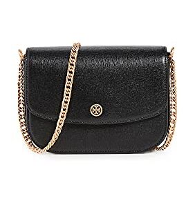 Tory Burch Women's Robinson Convertible Shoulder Bag, Black, One Size