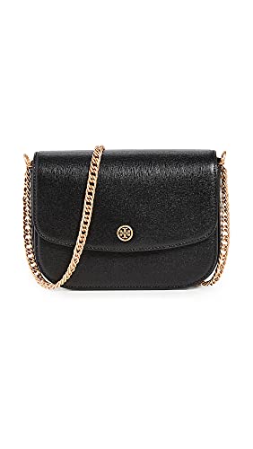 Tory Burch Women's Robinson Convertible Shoulder Bag, Black, One Size