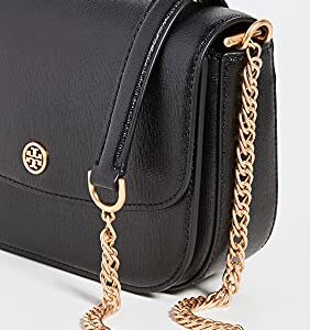 Tory Burch Women's Robinson Convertible Shoulder Bag, Black, One Size