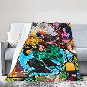 3d anime blanket super soft napping blanket cartoon flannel throw blanket for sofa all season comfort bedding d1 50″x40″