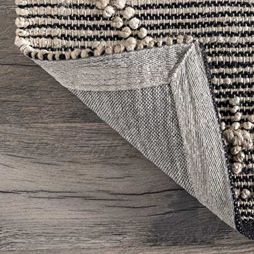 nuLOOM Julianne Moroccan Jute Area Rug, 3' x 5', Grey