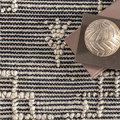 nuLOOM Julianne Moroccan Jute Area Rug, 3' x 5', Grey