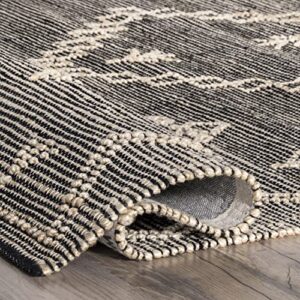 nuLOOM Julianne Moroccan Jute Area Rug, 3' x 5', Grey