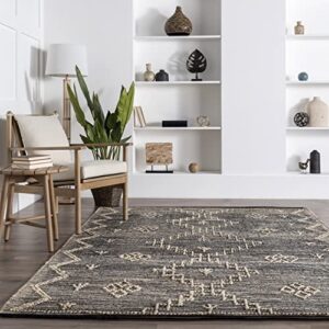 nuLOOM Julianne Moroccan Jute Area Rug, 3' x 5', Grey