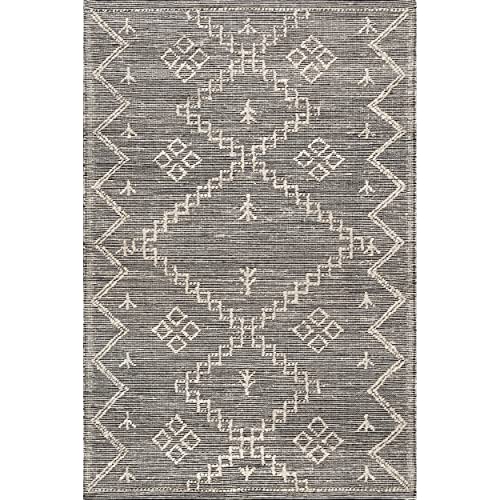 nuLOOM Julianne Moroccan Jute Area Rug, 3' x 5', Grey