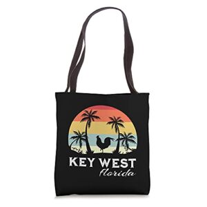 key west florida chicken lover souvenir tote bag
