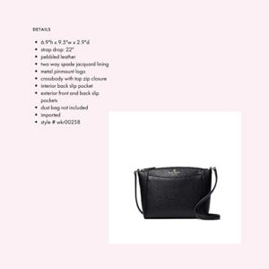 kate spade crossbody purse Monica crossbody in leather (Black)