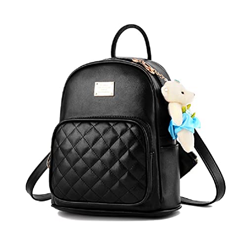 Noviko Cute Mini Backpacks Girls Small Black Backpack Purse Teens Girls