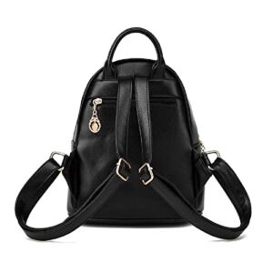 Noviko Cute Mini Backpacks Girls Small Black Backpack Purse Teens Girls