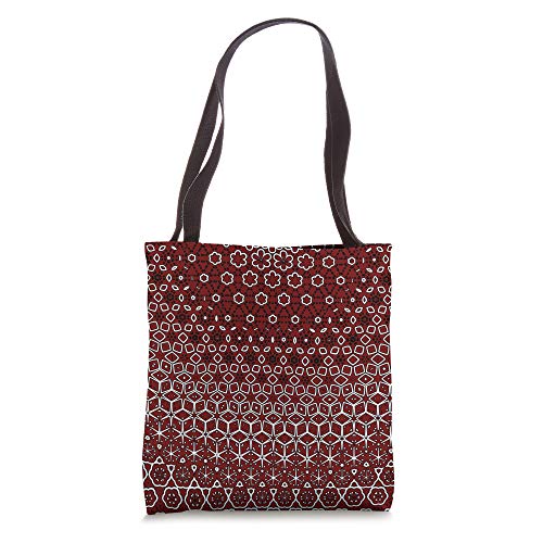 Traditional Sindhi Ajrak Eastern Ethnic Pattern Design Tote Bag