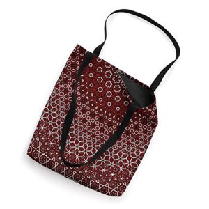Traditional Sindhi Ajrak Eastern Ethnic Pattern Design Tote Bag