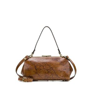 patricia nash | bovino frame | satchel bags for women | leather purses for women | leather purse, signature map
