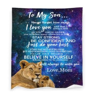 birthday gift to my son blanket from mom soft cozy flannel throw blankets for christmas thanksgiving halloween 60″x50″