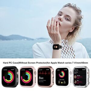 5 Pack Case for Apple Watch 45mm Series 7 Series 8, Haojavo Hard PC Frame Ultra-Thin Scratch Resistant Bumper Protective Cover for iWatch 45mm Accessories(No Screen Protector)