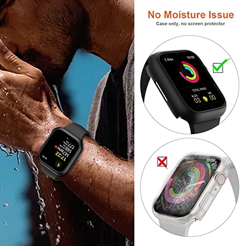 5 Pack Case for Apple Watch 45mm Series 7 Series 8, Haojavo Hard PC Frame Ultra-Thin Scratch Resistant Bumper Protective Cover for iWatch 45mm Accessories(No Screen Protector)