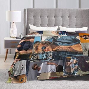 eppedtul jj collage outer banks ultra-soft micro fleece blanket couch 80″” x60